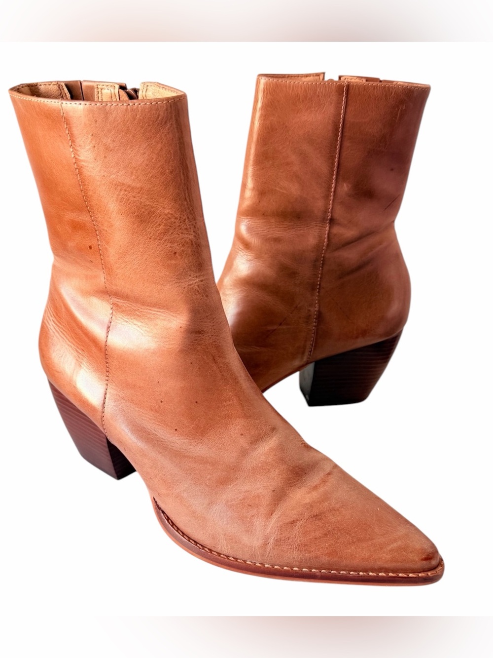 Matisse Caty Brown Leather Boots Size 10